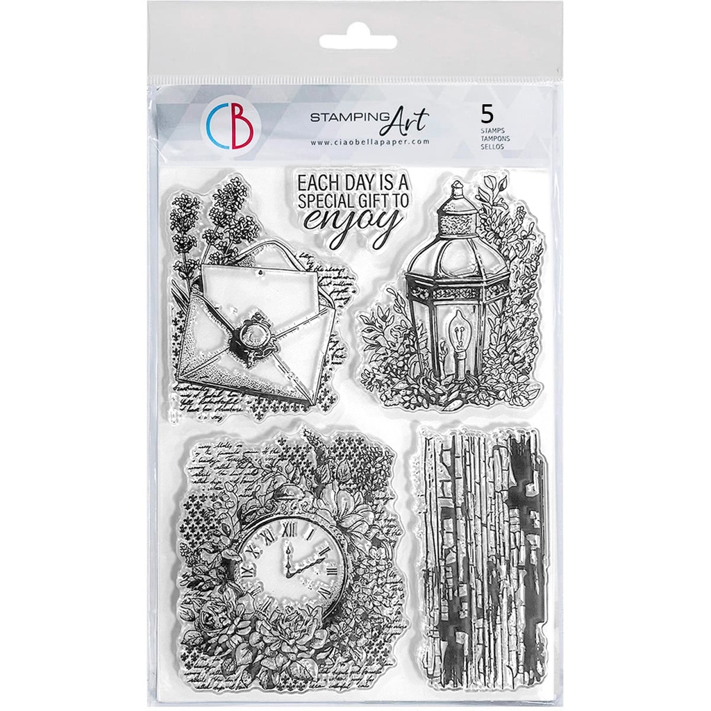 Ciao Bella Paper - Lavender Whispers 6"x8" stamp set