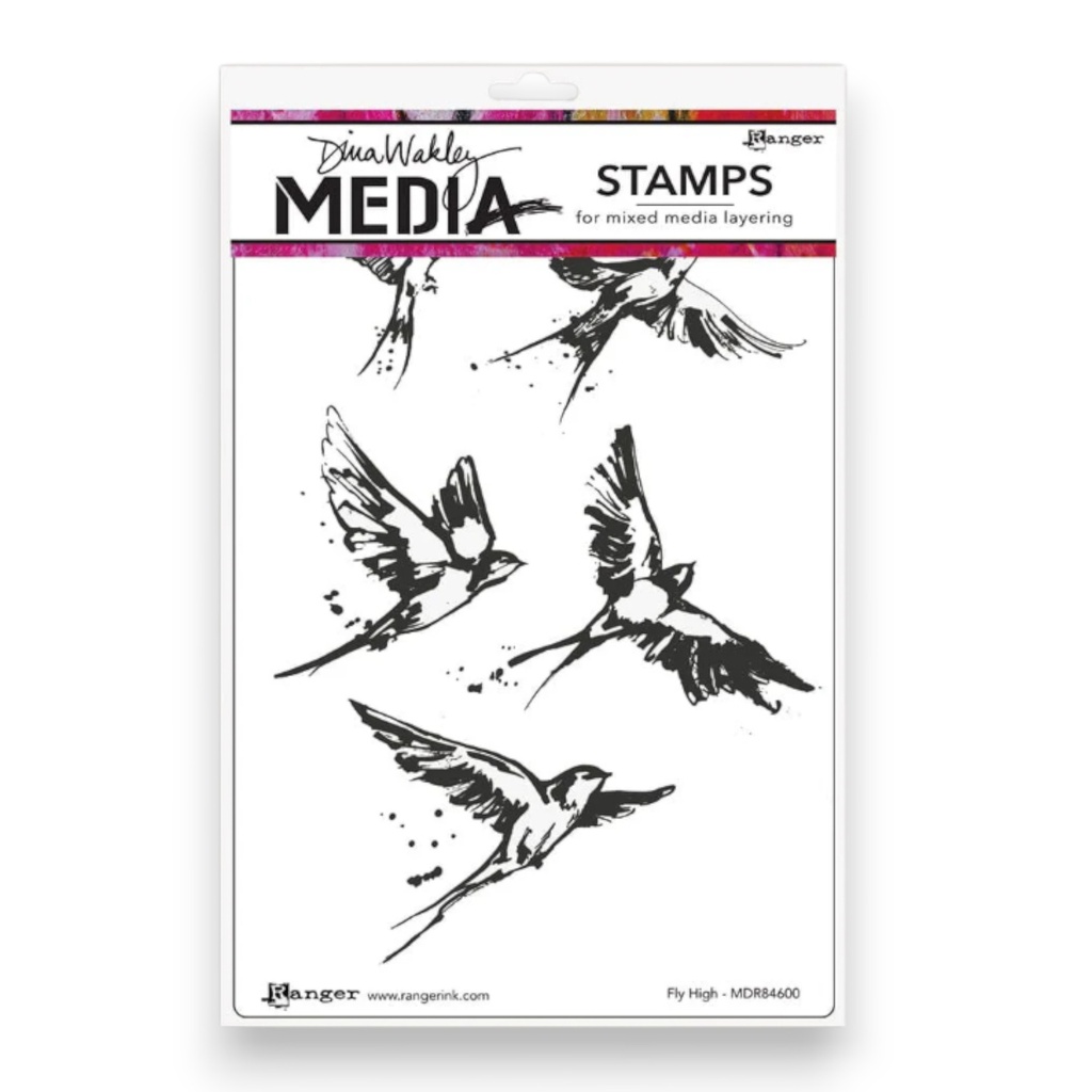 Dina Wakley Media - Fly High stamp set