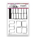 Dina Wakley MEdia Rubber Stamps - Grid It 