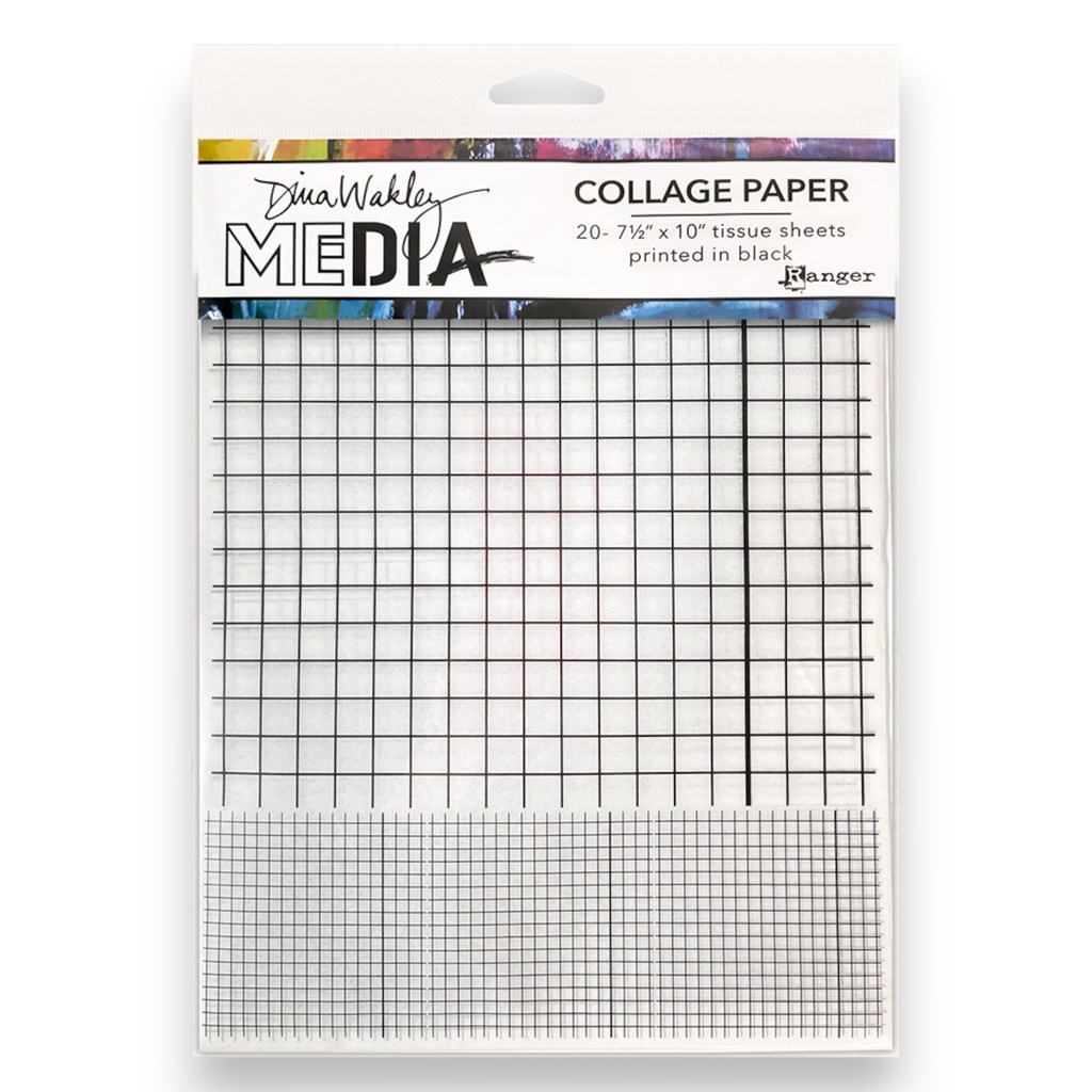 Dina Wakley Media Grid Collage Paper 