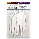 Dina Wakley MEdia Chipboard Shapes - The Men