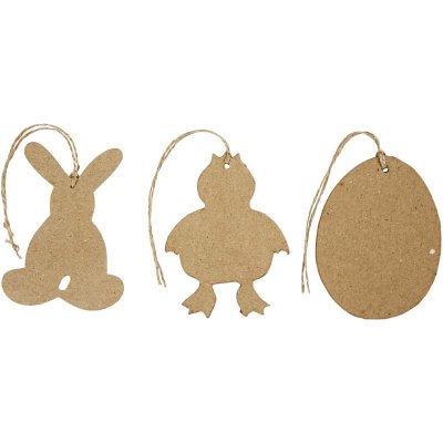 Creativ - Paper Mache Easter Decorations - 6 Assorted Designs