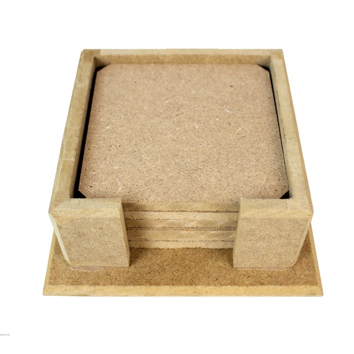 MDF Coaster Set (13x13x5cm)