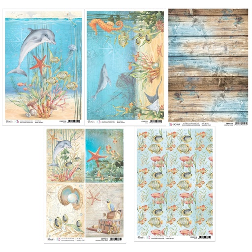 Ciao Bella Paper Under the Sea Rice Paper Selection (5 designs)