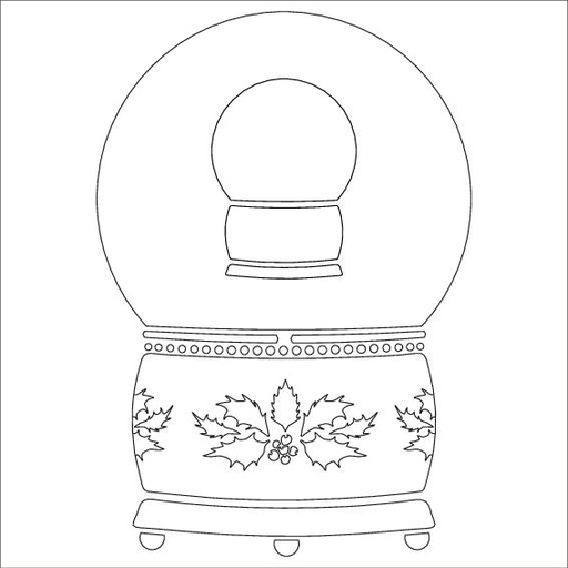 Snow Globe - MajeMask Stencil