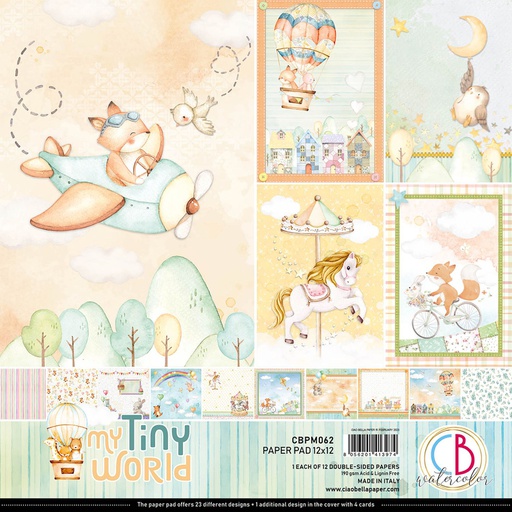 Ciao Bella Paper - My Tiny World Paper Pad (12"x12")