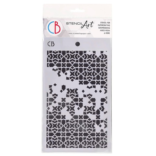 Ciao Bella 5"x8" stencil- Four Points