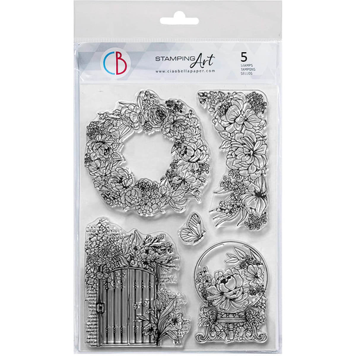 Ciao Bella Paper - The Secret Garden 6"x8" stamp set