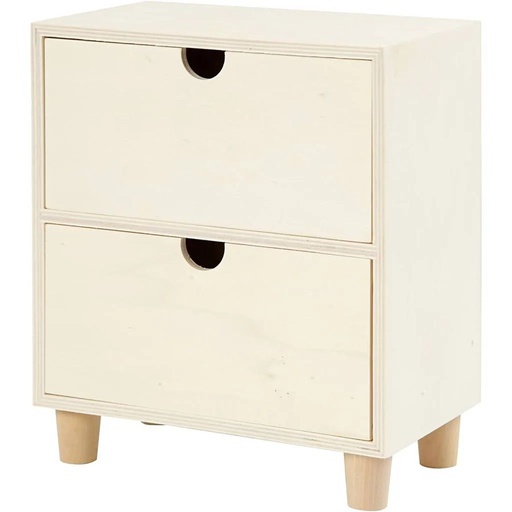 Creativ - Wood Chest - 2 Drawers