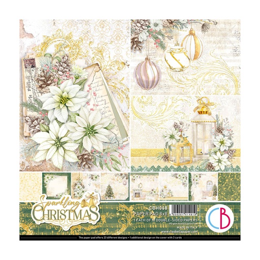 Ciao Bella Paper - Sparkling Christmas Paper Pad (8"x8")