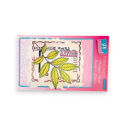 Personal Impressions Postage Paid Stamp & Leaves stamp set