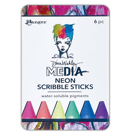 Dina Wakley Media Neon Scribble Sticks  