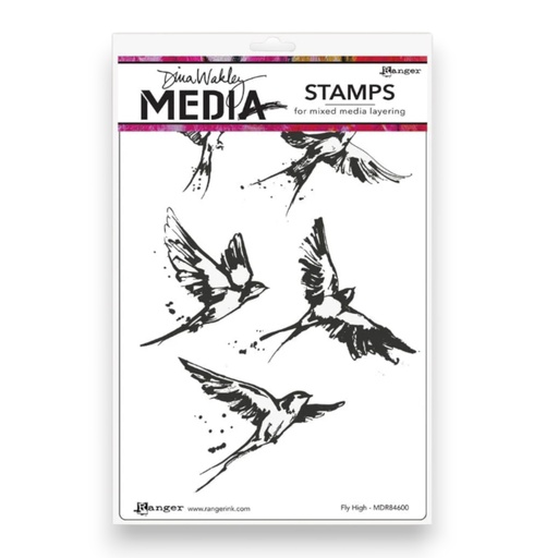 Dina Wakley Media - Fly High stamp set