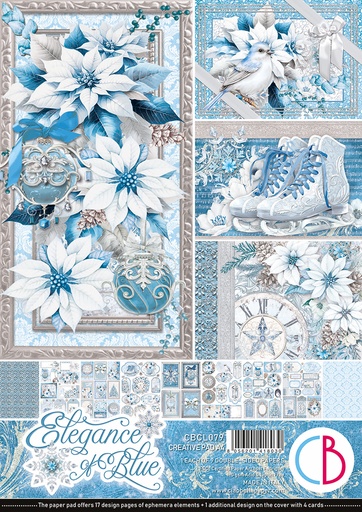 Ciao Bella Paper - Elegance of Blue - A4 Creative Pad 