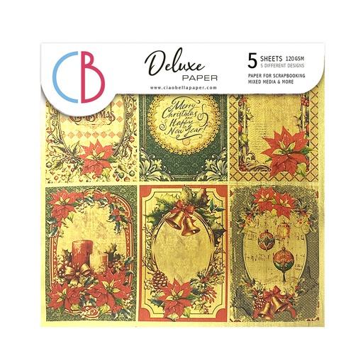 Ciao Bella Paper - The Nutcracker 6"x6" Deluxe Gold Paper 