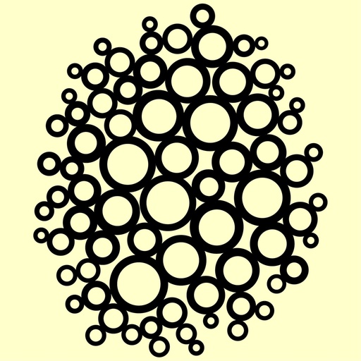 Personal Impressions Circles 6"x6" Mylar Stencil 