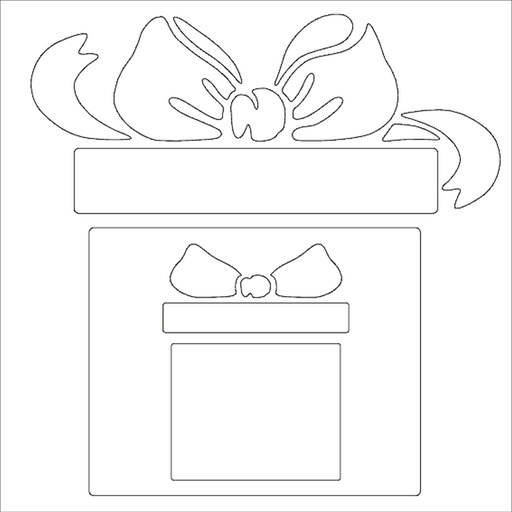 Surprise 6" Square Majemask Stencil