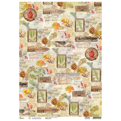 Urban Design  - Ciao Bella Piuma Rice Paper A3 - Single Sheet