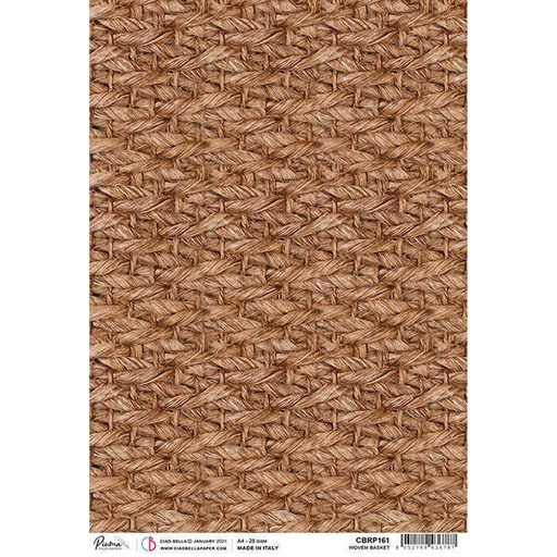 Ciao Bella Paper - Woven Basket A4 Rice Paper (5 pack)
