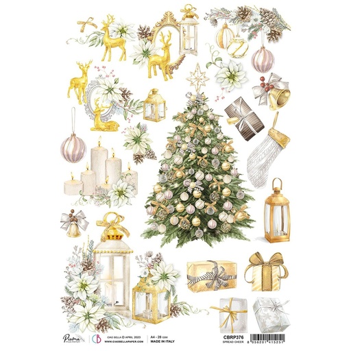 Ciao Bella Paper - Spread Cheer A4 rice paper (5 Pack)