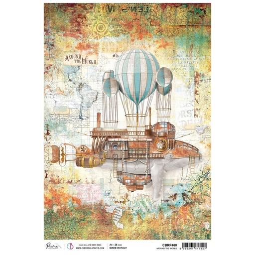 Ciao Bella Paper - Around The World A4 rice paper (5 Pack)