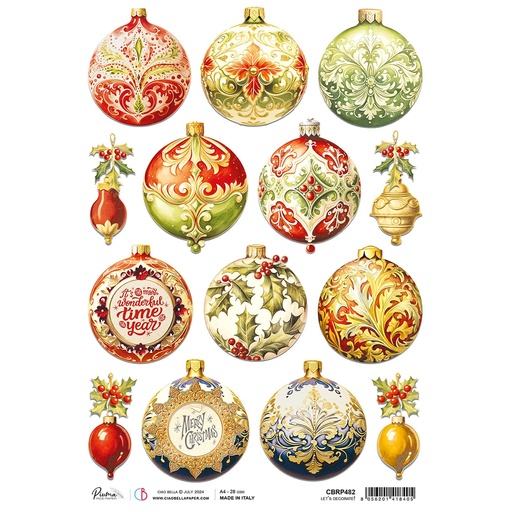 Ciao Bella Paper - Let's Decorate! A4 Rice Paper (5 pack)