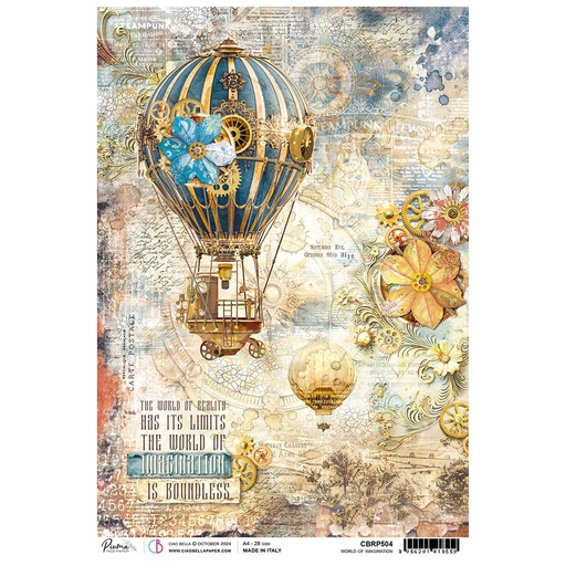 Ciao Bella Paper - World of Imagination A4 rice paper (5 Pack)