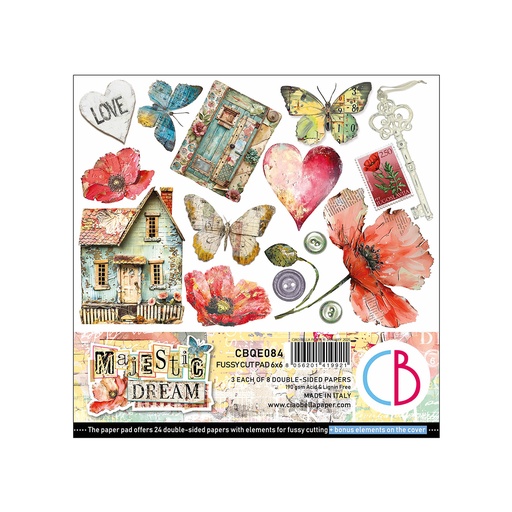Ciao Bella Paper - Majestic Dream Fussy Cut Pad (6"x6")