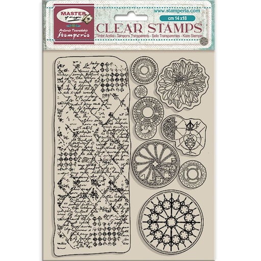 Stamperia - Master of Magic - Border & Circles stamp set