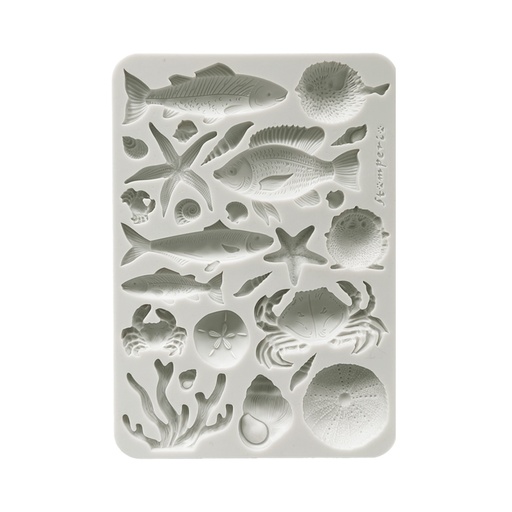 Stamperia - Silent Sea - A5 silicon mould - Shells and Fish 