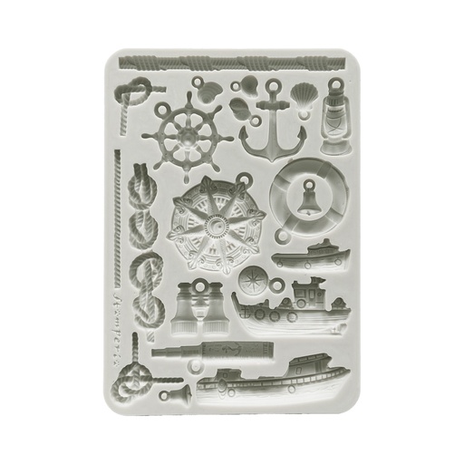 Stamperia - Silent Sea - A5 silicon mould - Rudders and Boats 