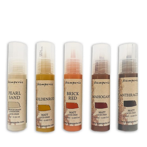 Stamperia Rusty Texture Paints (5x20 ml)