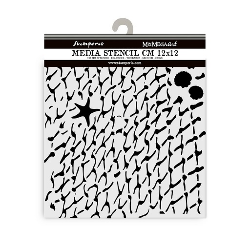 Stamperia - Silent Sea - Net Stencil (12cmx12cm)