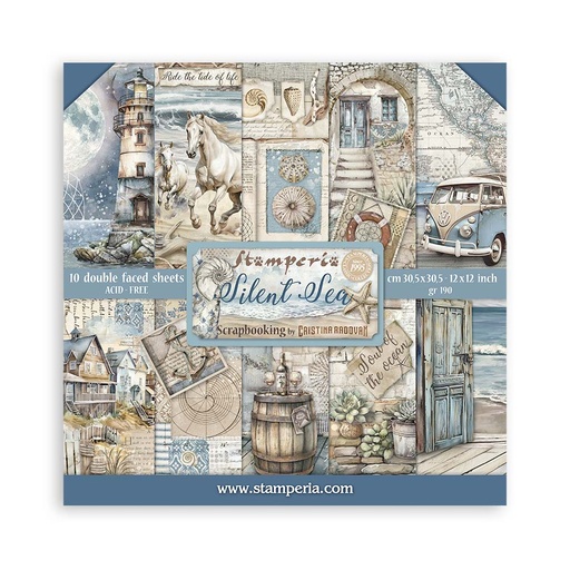 Stamperia - Silent Sea - 12"x12" Scrapbooking Pad - Double sided