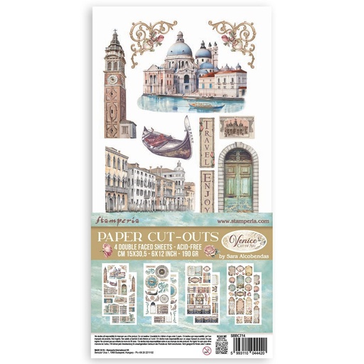 Stamperia - Venice City of Art - Paper Cut-Outs