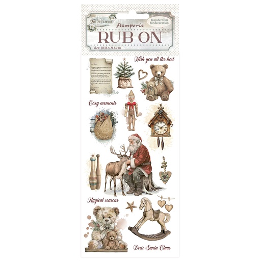 Stamperia - The Owl's House - Rub-on Teddy Bears 