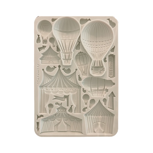 Stamperia -  Alice in Christmas - Circus & Air Balloons A5 Silicon mould