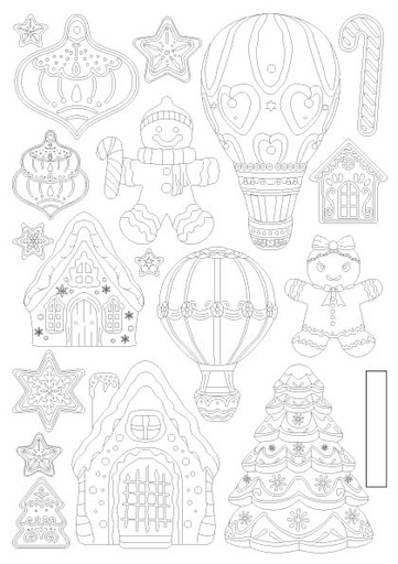 Stamperia - Candy Christmas - A5 Silicon mould - Gingerbreads 