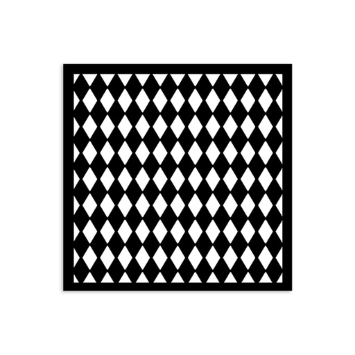 Stamperia -  Alice in Christmas - Rhombus Pattern Stencil (12cmX12cm)