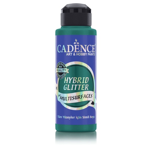 Cadence Hybrid Glitter Paint - Palm Royal + Gold Glitter (120 ml)