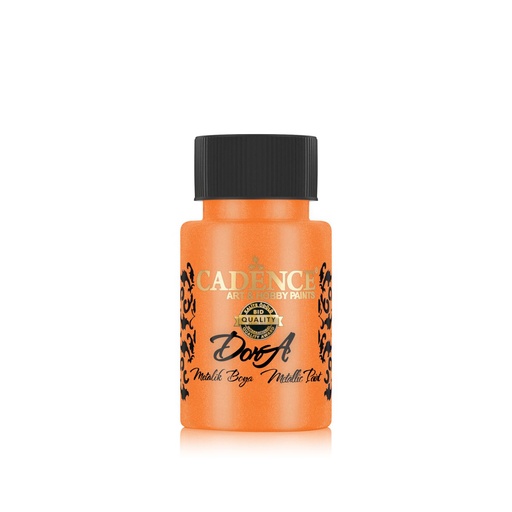 Cadence Dora Metallic Paint - Bright Orange (50ml)