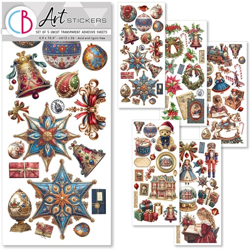 Ciao Bella Paper - Toy Shop - Art Stickers (5 sheets) 