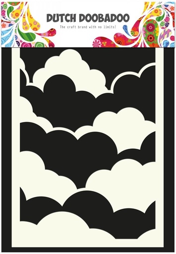 Dutch Doobadoo Clouds A6 Stencil