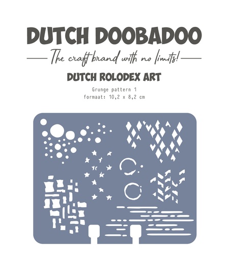 Dutch Doobadoo Mask Art - Rollerdex Pattern