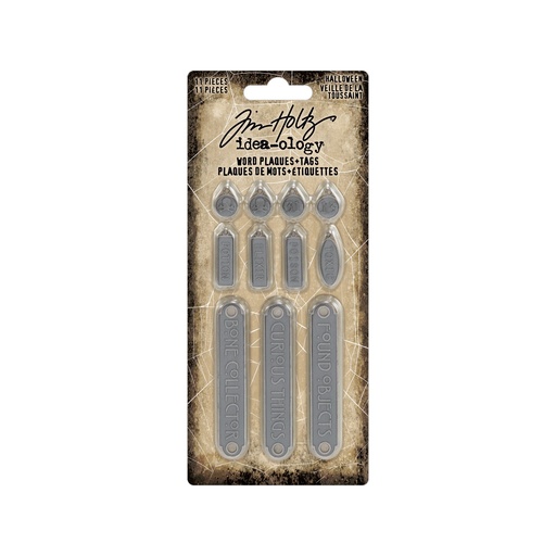 Tim Holtz Idea-ology - Word Plaques + Tags (Halloween)