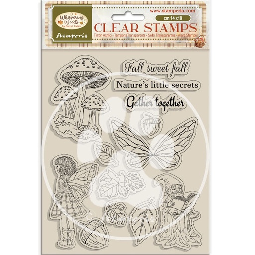 Stamperia - Whispering Woods - Mushrooms & Fairies Stamp Set