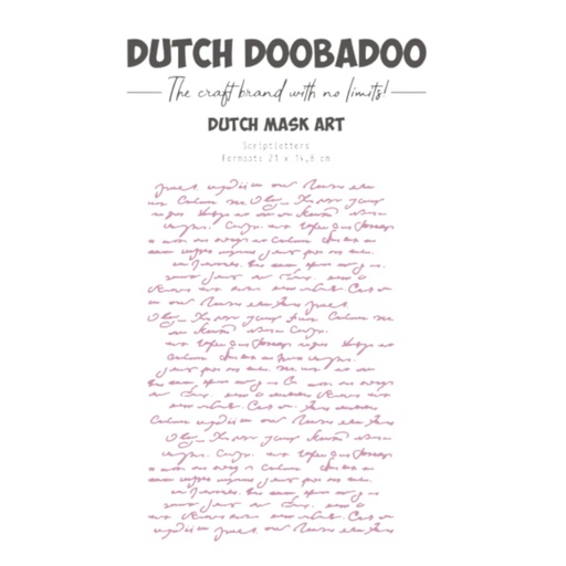 Dutch Doobadoo Script Letters A5 Stencil 