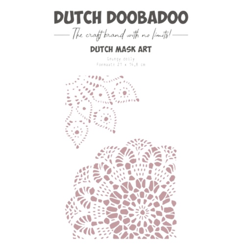 Dutch Doobadoo Grungey Doily A5 Stencil 