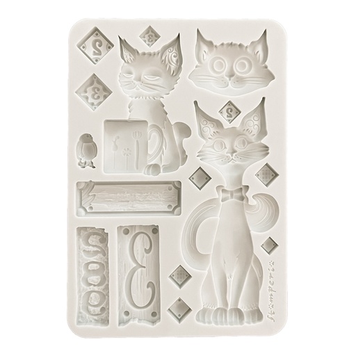 Stamperia - Furry Friends - A5 Silicon Mould - Cats