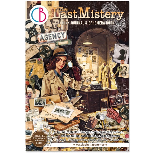 Ciao Bella Paper - The Last Mystery - Junk Journal & Ephemera Book 